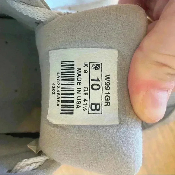 New Balance 991 W991GL Gray Made In USA WOmens's Size 10 - Picture 5 of 6